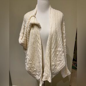 LA Heats Free size Dolman sleeve cable knit oversized cardigan